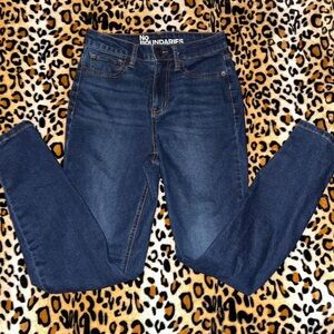 Cute Dark Wash Stretchy Skinny Jeans